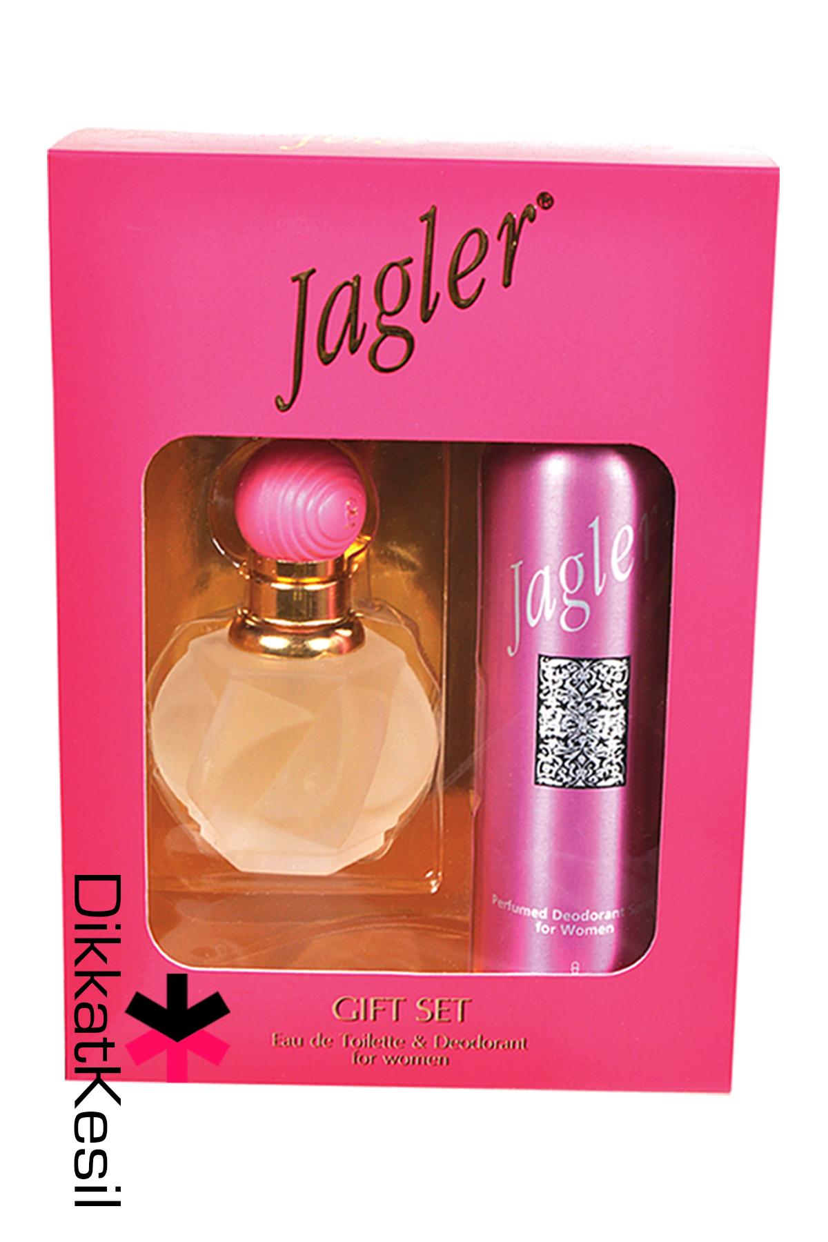 Jagler%20Kadın%20Parfüm%20Seti%20Edt%2060%20ml%20ve%20Deodorant%20150%20ml%20(Pembe)