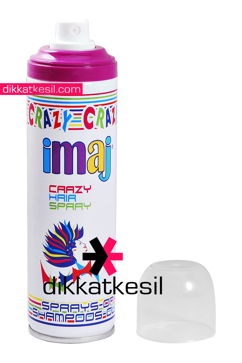 İmaj%20Pembe%20Renkli%20Saç%20Spreyi,%20Pembe%20Geçici%20Saç%20Boyası%20100%20ml