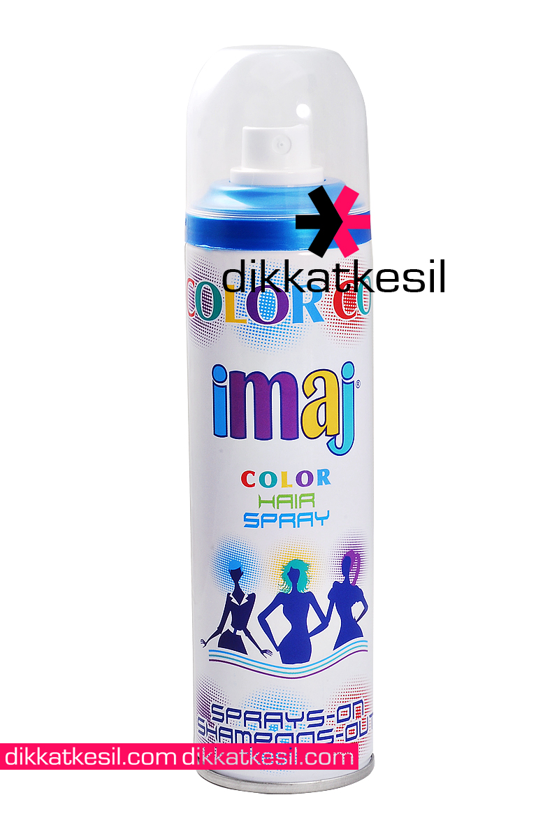 İmaj%20Mavi%20Renkli%20Saç%20Spreyi,%20Mavi%20Geçici%20Saç%20Boyası%20100%20ml