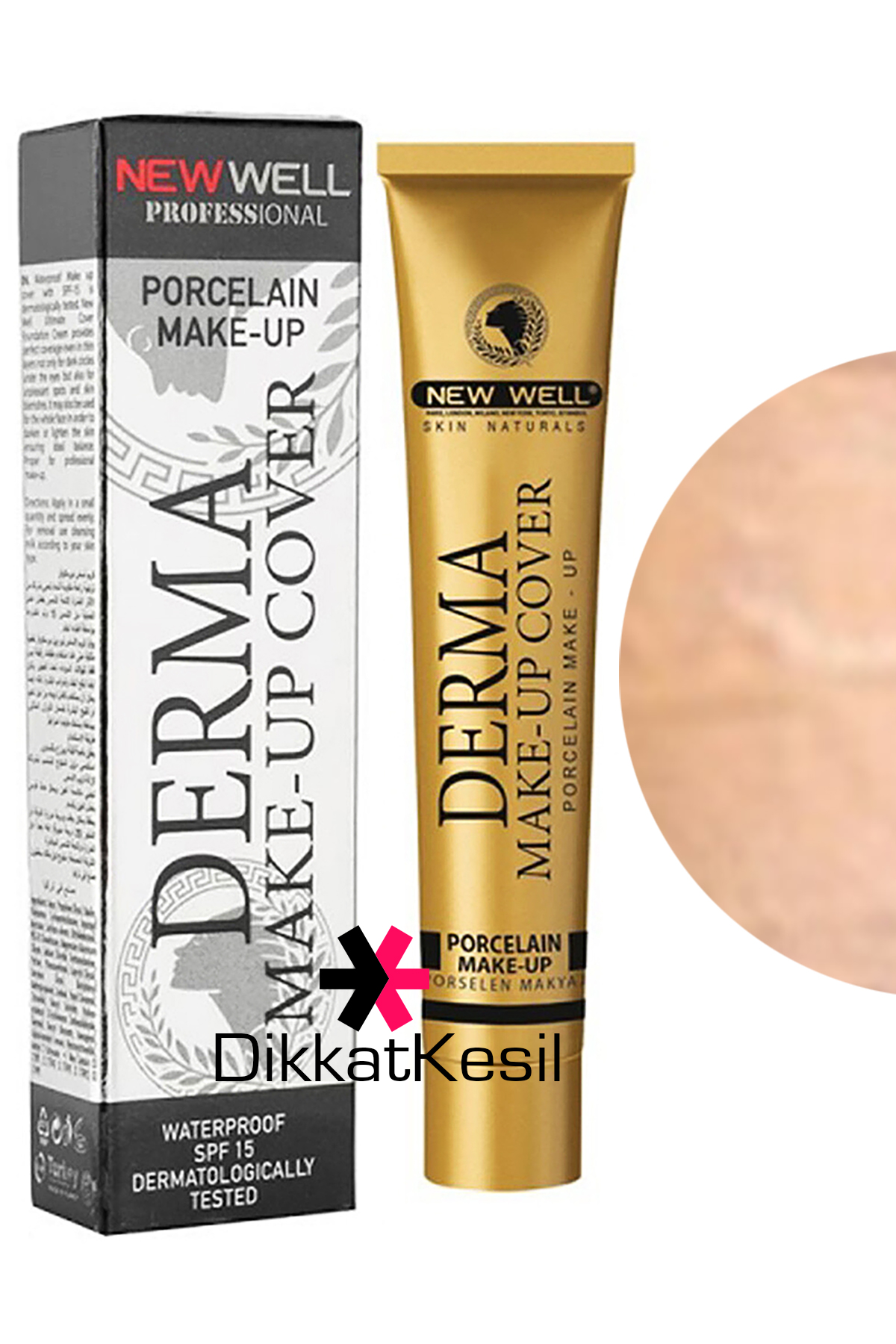 New%20Well%20Derma%20Makeup%20Cover%20Yoğun%20Kapatıcı%20Porselen%20Fondöten%20(Silver%20Rengi%20No%2003)