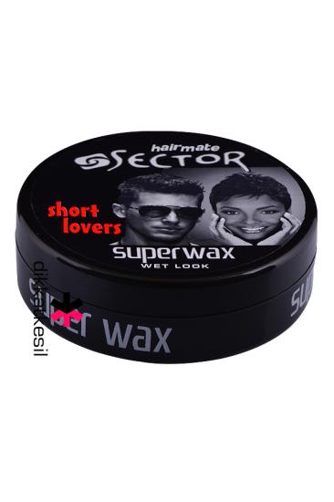 Sector Super Wax Wet Look, Islak Wax (Siyah) 150 ml