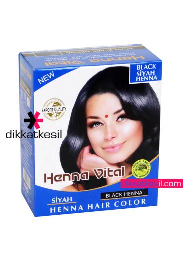 Henna Vital Hint Saç Kınası Siyah Renk 6 lı Paket