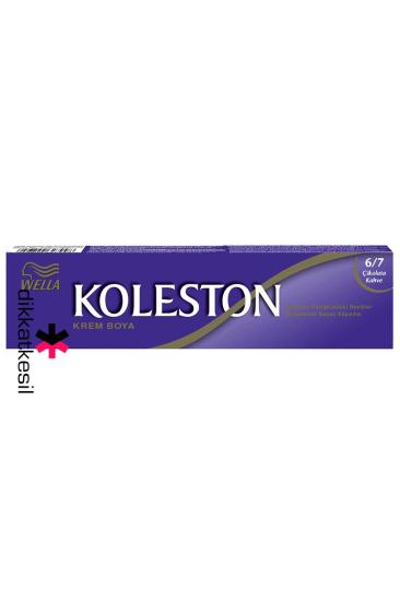 Koleston 6.7 Çikolata Kahve Renk Krem Saç Boyası Tüp 50 ml, (Wella Koleston 6/7 Numara)