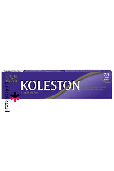 Koleston 7.1 Küllü Kumral Renk Krem Saç Boyası Tüp 50 ml, (Wella Koleston 7/1 Numara)