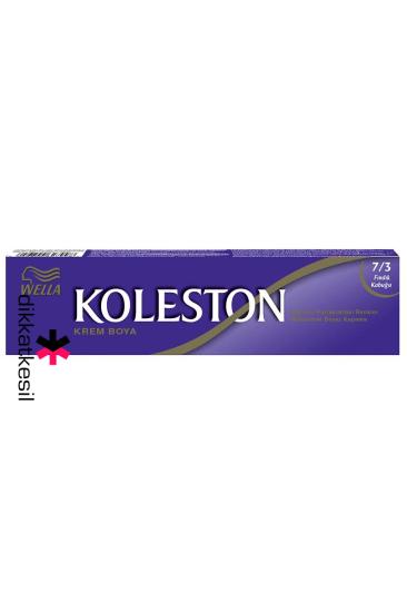 Koleston 7.3 Fındık Kabuğu Renk Krem Saç Boyası Tüp 50 ml, (Wella Koleston 7/3 Numara)