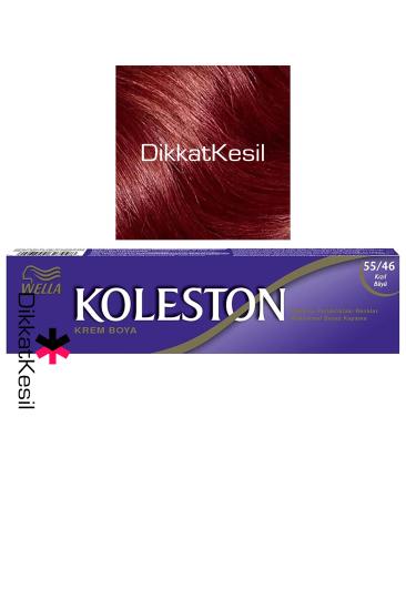 Koleston 55.46 Kızıl Büyü Renk Krem Saç Boyası Tüp 50 ml, (Wella Koleston 55/46 Numara)