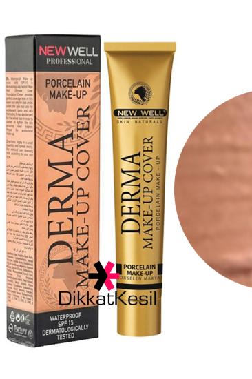 New Well Derma Makeup Cover Yoğun Kapatıcı Porselen Fondöten (Nickel Rengi No 06)