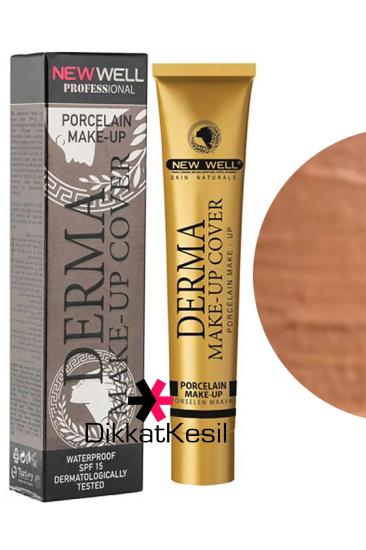 New Well Derma Makeup Cover Yoğun Kapatıcı Porselen Fondöten (Platinum Rengi No 05)