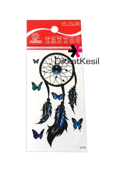 Rüya Kapanı Dövme, Düş Kapanı Küçük Geçici Dövme, (Dreamcatcher Tattoo Design)