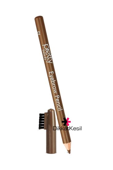 Kahverengi Kaş Kalemi Fırçalı, Pretty Beauty Brown Eyebrow Pencil No 202