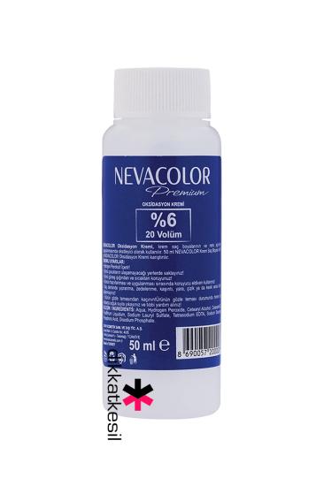 Nevacolor Oksidasyon Kremi, Oksidan Saç Açıcı Sıvı Peroksit %6 20 Volüm 50 ml