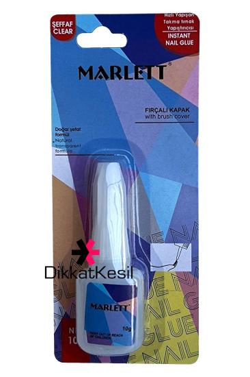 Takma Tırnak Yapıştırıcı, Marlett Fırçalı Tırnak Yapıştırıcı 10 gram