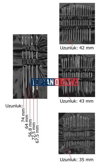 Dikiş İğnesi Seti, 55 Adet El İğnesi